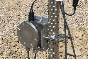 Sensor Hub mounted on a monitoring well